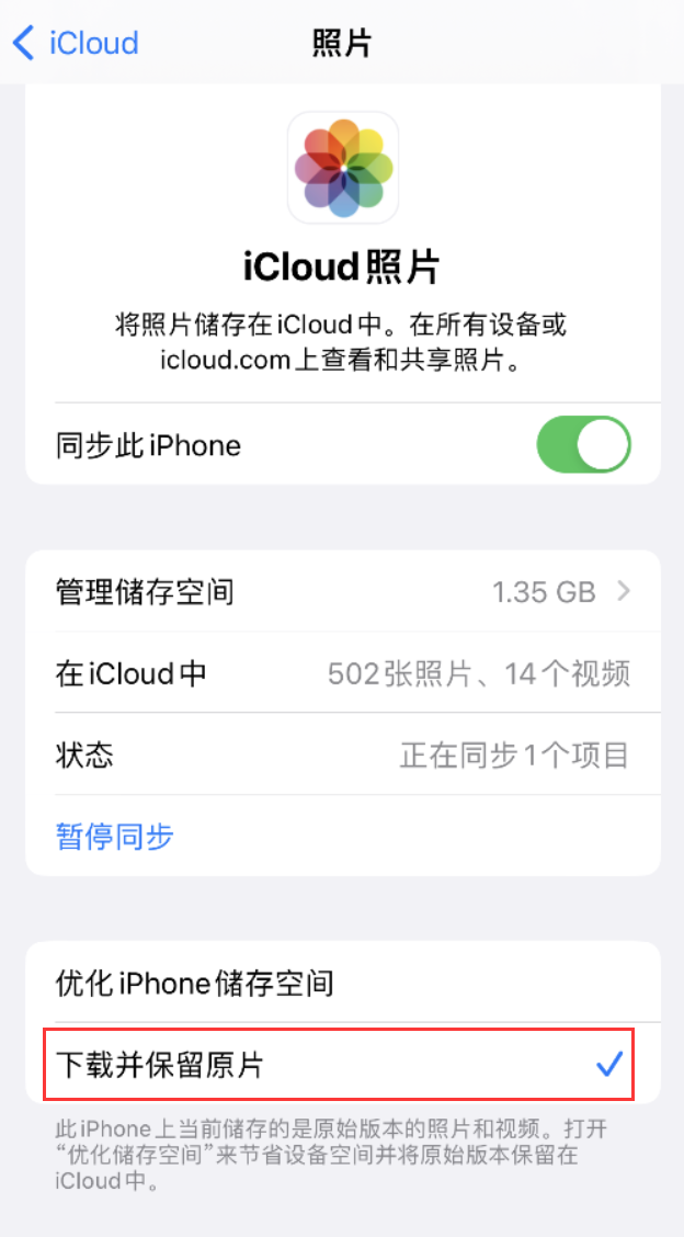 沧县苹果手机维修分享iPhone 无法加载高质量照片怎么办 