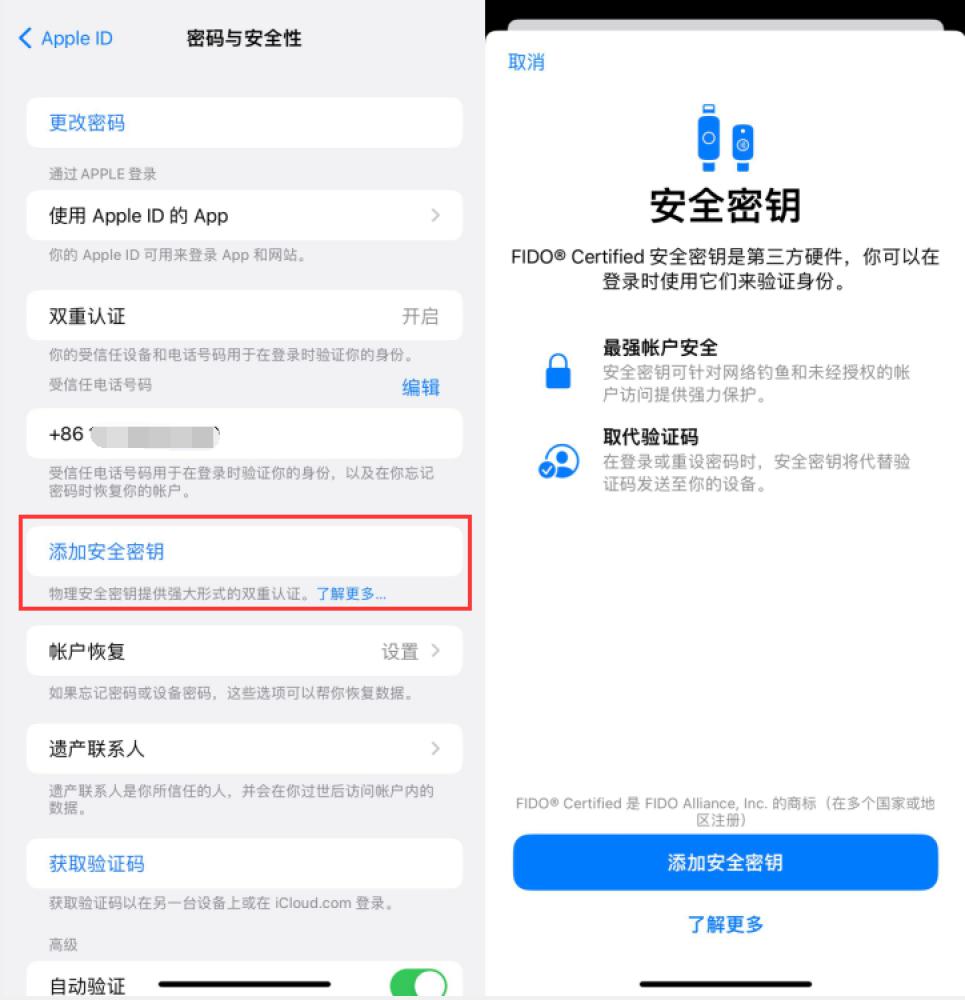 沧县苹果服务网点分享物理安全密钥有什么用？iOS 16.3新增支持物理安全密钥会更安全吗？ 